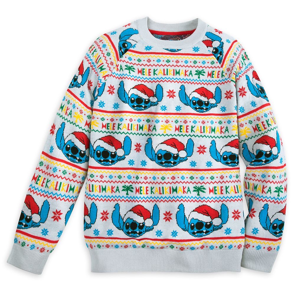 Stitch Light-Up Holiday Sweater for Adults Official shopDisney