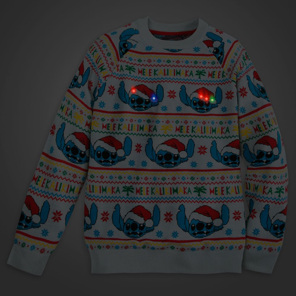 Stitch Light-Up Holiday Sweater for Adults