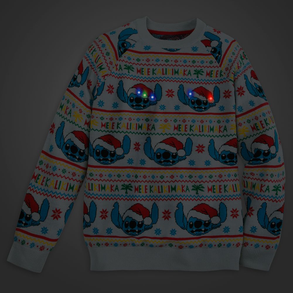 Stitch Light-Up Holiday Sweater for Adults