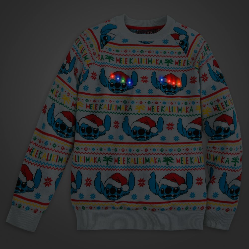 Stitch Light-Up Holiday Sweater for Adults