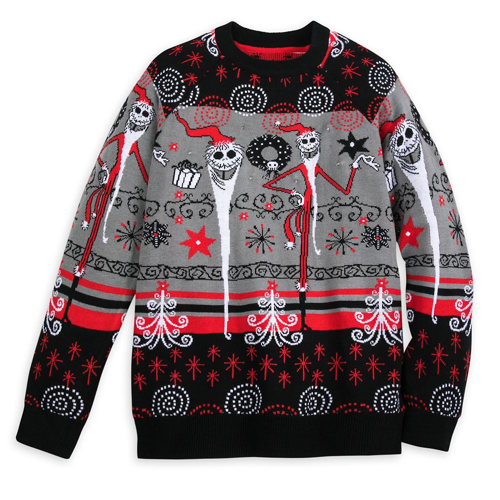 Jack Skellington Light-Up Holiday Sweater for Adults