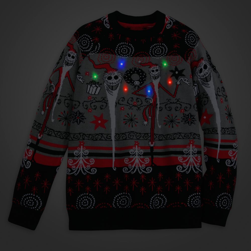 Jack Skellington Light-Up Holiday Sweater for Adults