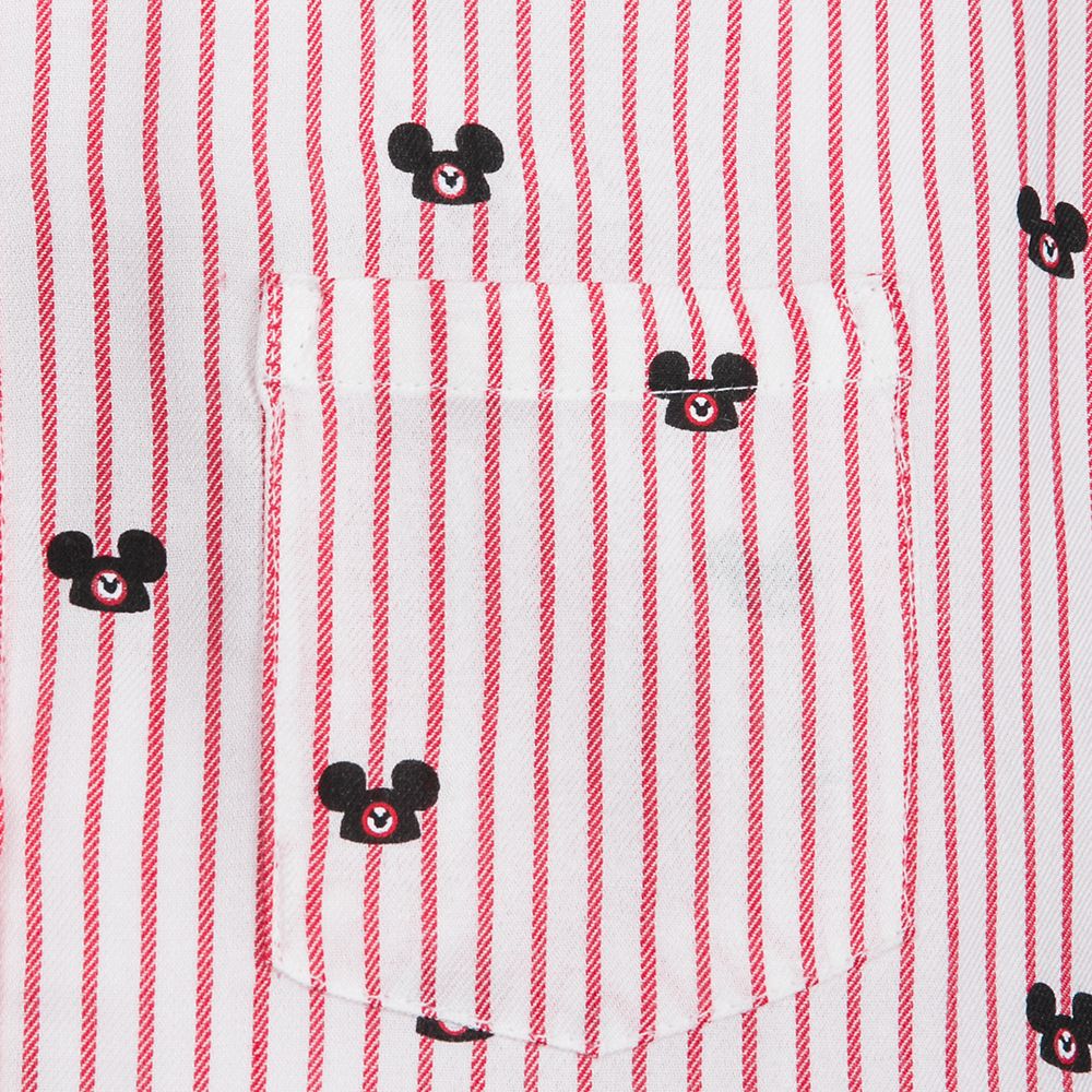 Mickey Mouse Ear Hat Striped Shirt for Adults