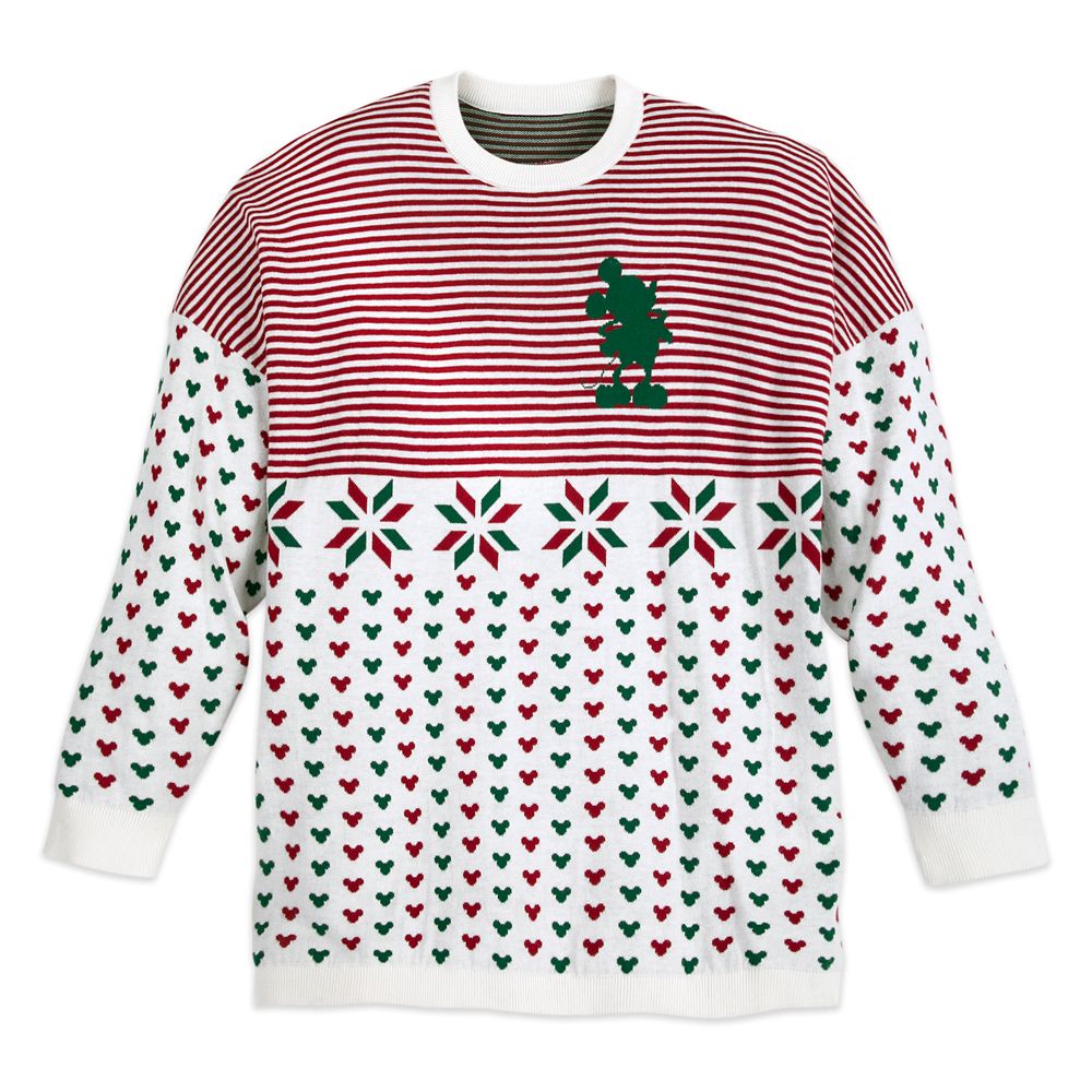 Mickey Mouse Holiday Spirit Jersey Sweater for Adults