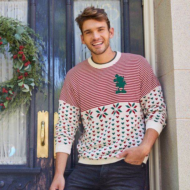 Mickey Mouse Holiday Spirit Jersey Sweater for Adults