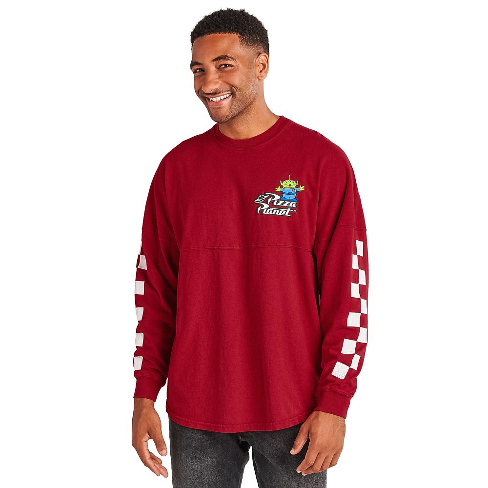 pizza planet long sleeve shirt red