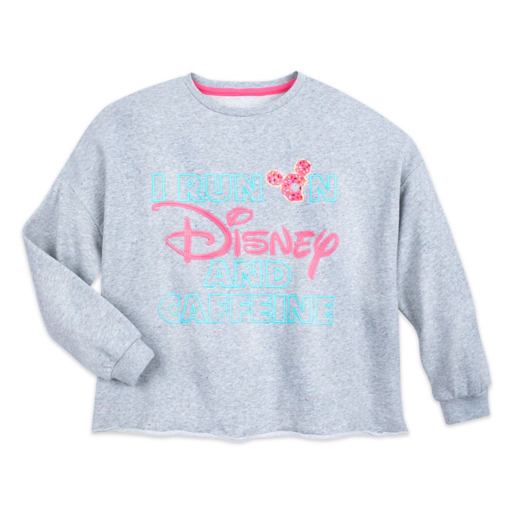 Mickey Mouse "Disney and Caffeine Pullover" Sweatshirt for Women