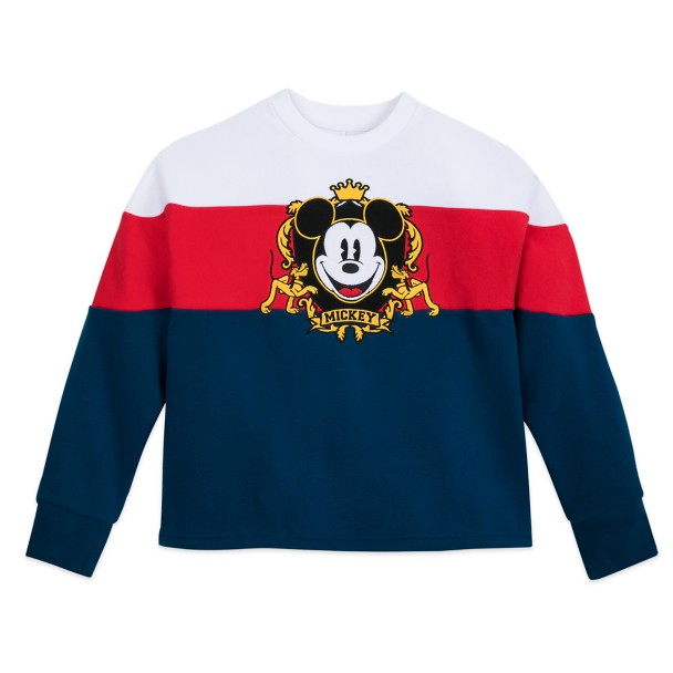 Mickey Mouse and Pluto Collegiate Sweatshirt for Women
