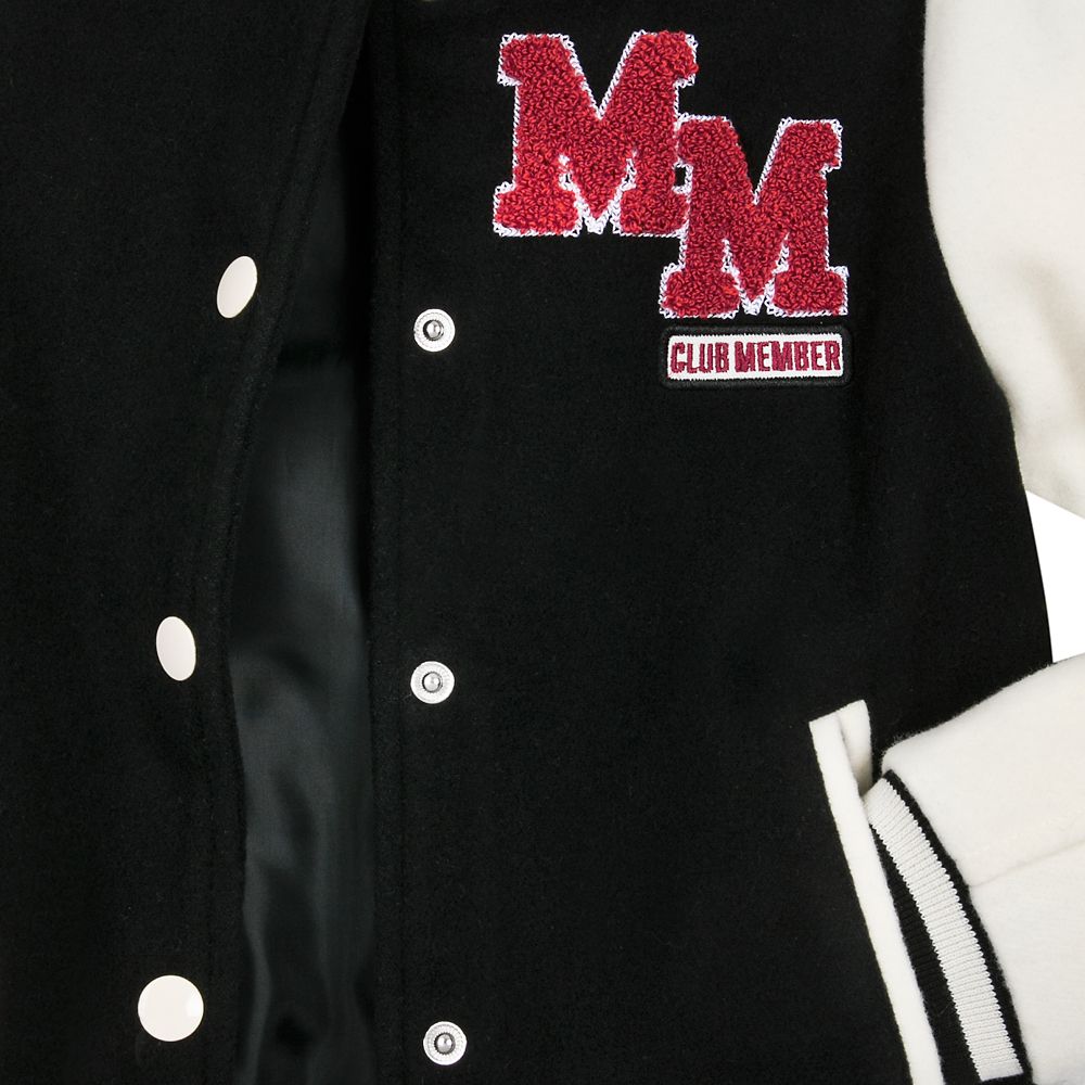 mickey mouse letterman jacket for adults