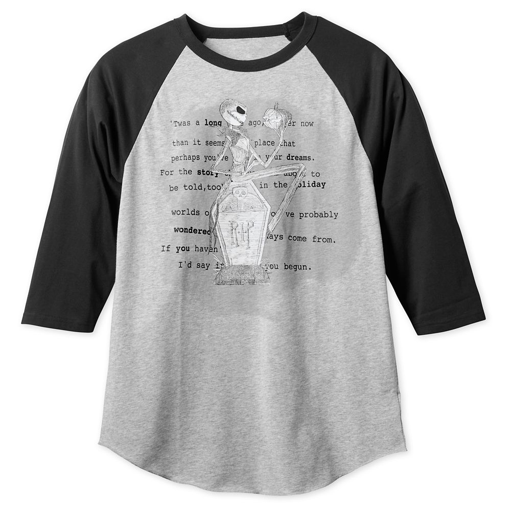Jack Skellington Baseball T-Shirt for Men Official shopDisney