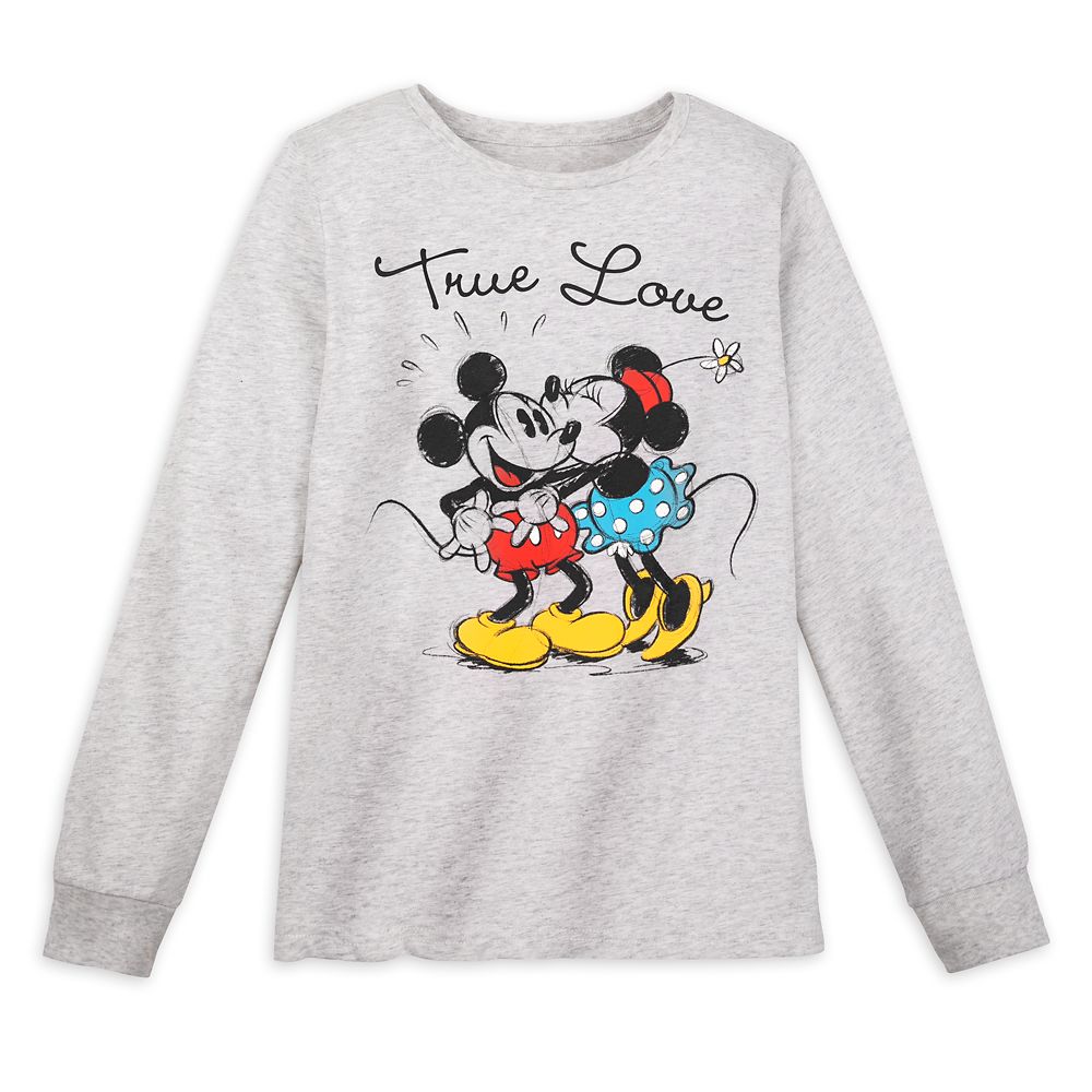 Mickey and Minnie Mouse Long Sleeve T-Shirt for Women