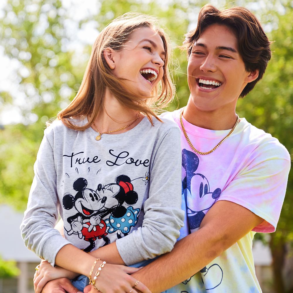 Mickey and Minnie Mouse Long Sleeve T-Shirt for Women