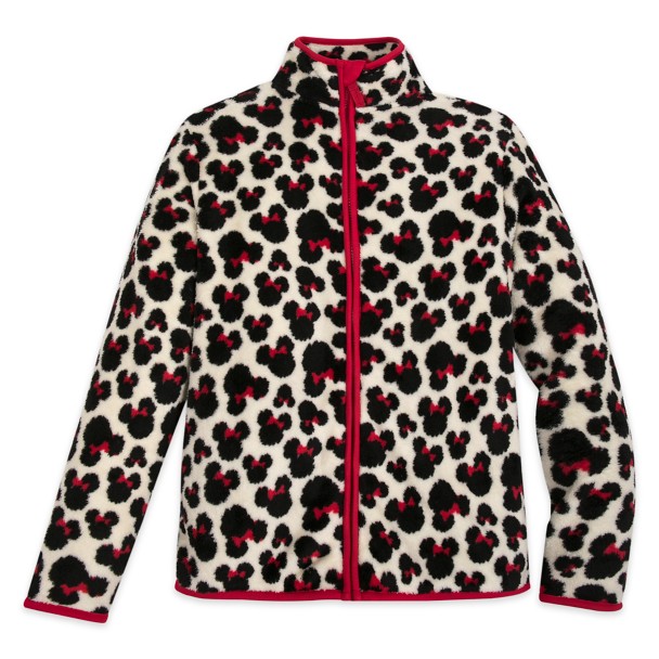 Minnie Mouse Zip Fleece Jacket for Adults | shopDisney