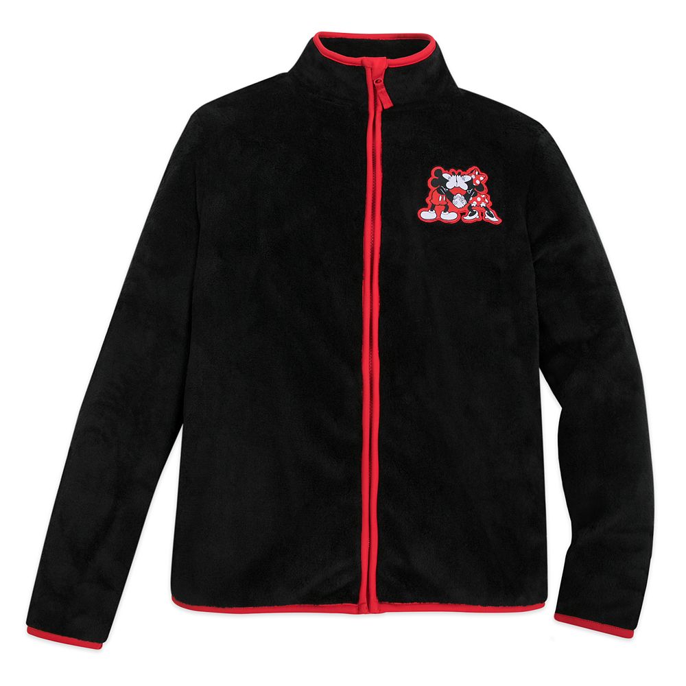 Mickey and Minnie Mouse Zip Fleece Jacket for Adults - Personalized