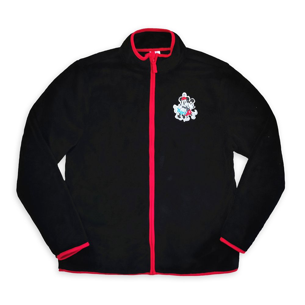 Mickey and Minnie Mouse Zip Fleece Jacket for Women