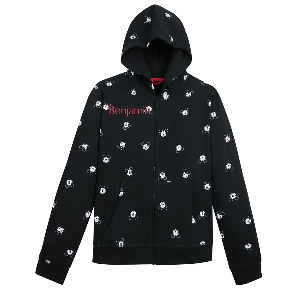 mickey zip up hoodie