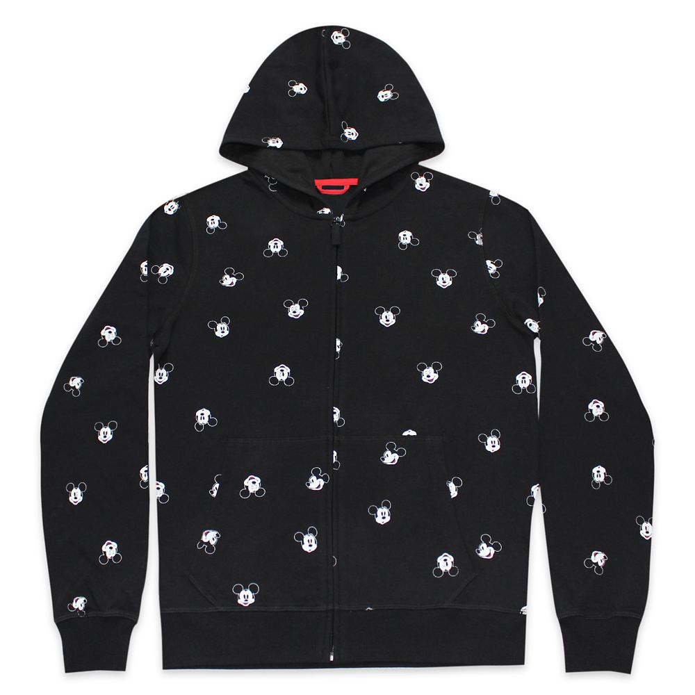 Mickey Mouse Zip Hoodie for Adults