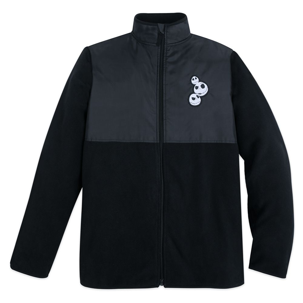 Jack Skellington Pieced Fleece Jacket for Adults – Personalized