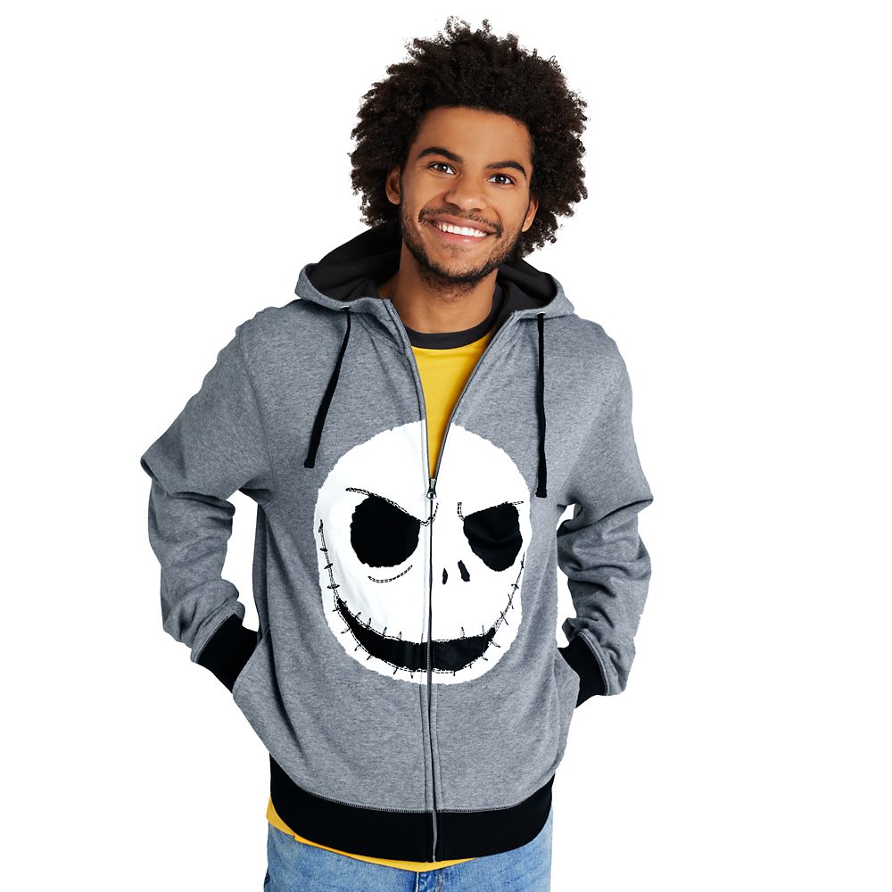 Jack Skellington Zip Hoodie for Adults – The Nightmare Before Christmas