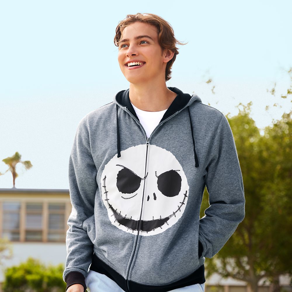 Jack Skellington Zip Hoodie for Adults – The Nightmare Before Christmas