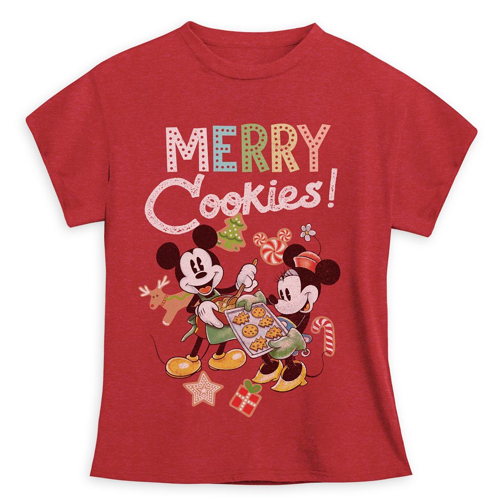 Mickey and Minnie Mouse Holiday T-Shirt for Girls