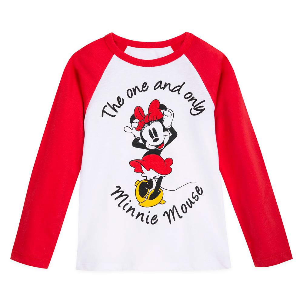 Minnie Mouse Long Sleeve Baseball T-Shirt for Girls