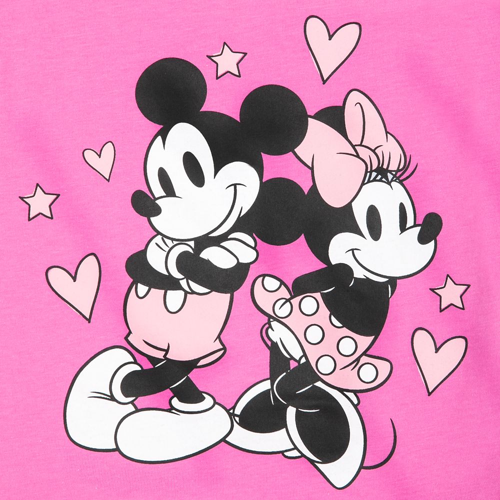 Mickey and Minnie Mouse Football T-Shirt for Girls