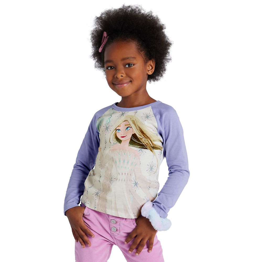 Elsa Long Sleeve Baseball T-Shirt for Girls – Frozen