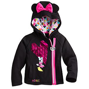 Minnie Mouse Fleece Zip Hoodie for Girls