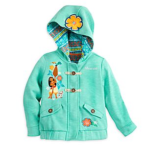 Disney Moana Fleece Hooded Jacket for Girls - Personalizable