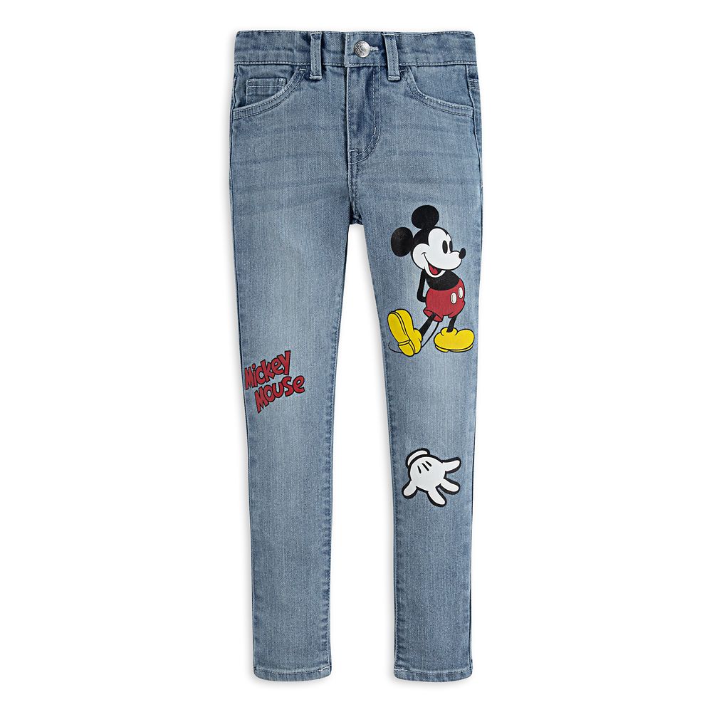 Mickey Mouse 710 Super Skinny Fit Jeans for Girls by Levi's