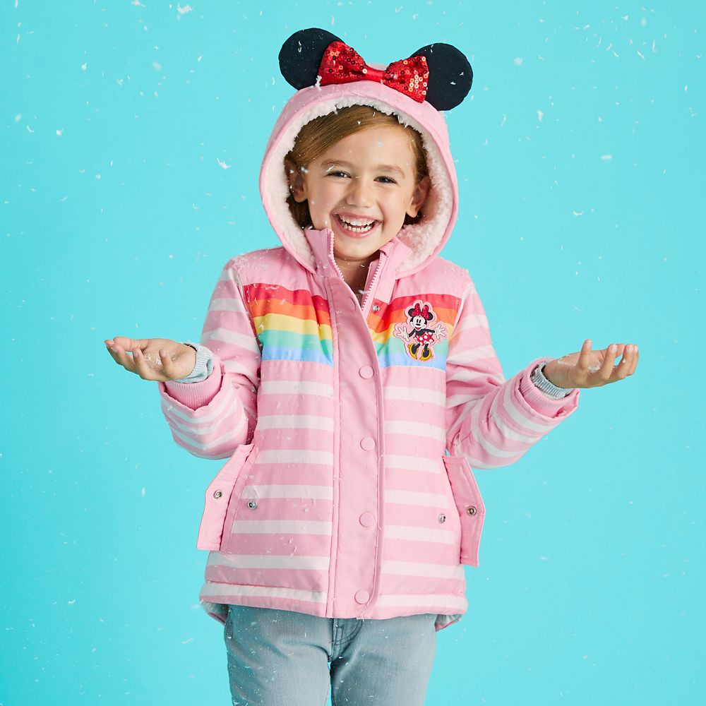 Minnie Mouse Hooded Winter Jacket for Girls