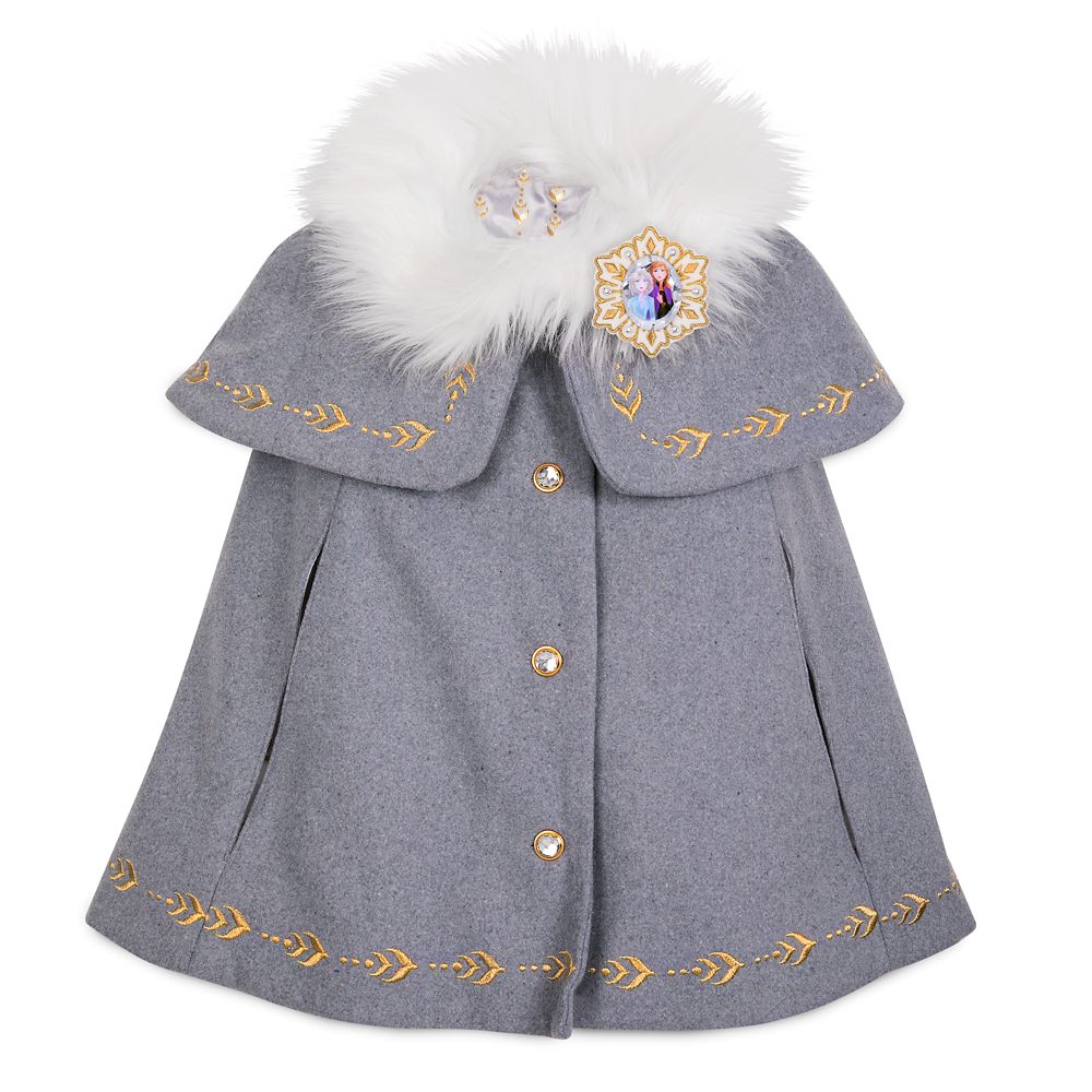 elsa dress with fur collar