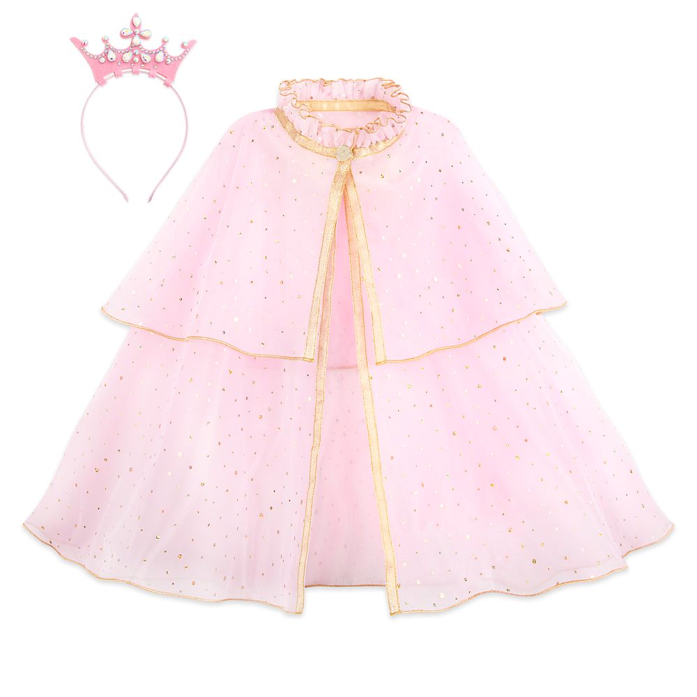 Disney Princess Cape and Crown Headband Set for Girls