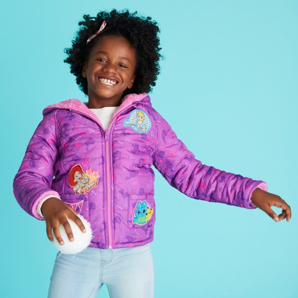Toy Story 4 Hooded Reversible Puffy Jacket for Girls