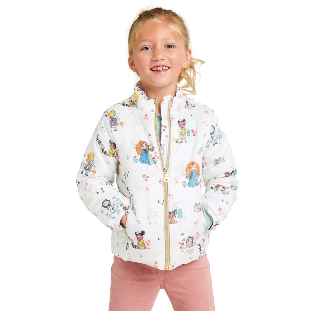 Disney Animators' Collection Lightweight Puffy Jacket for Girls