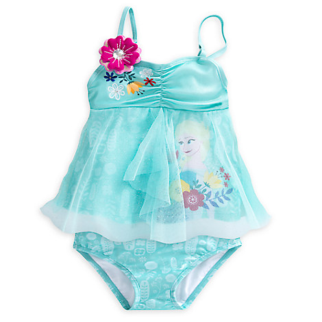 Elsa Deluxe Swimsuit for Girls - 2-Piece