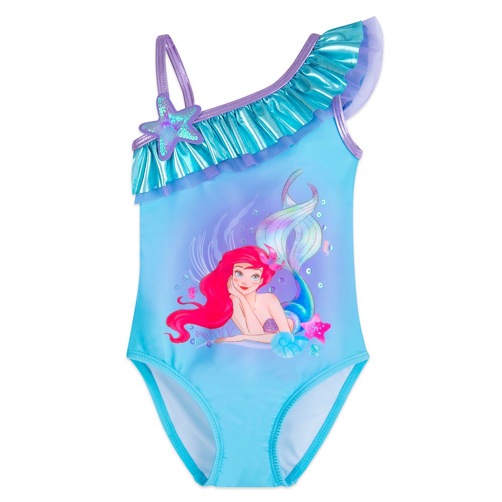 Disney Girls The Little Mermaid Two Piece Swim Set
