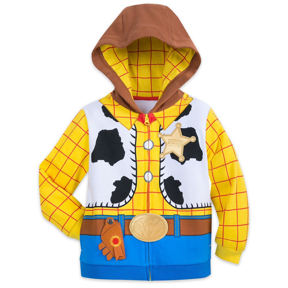 Disney Pixar Toy Story Men's I Am Woody The Cowboy Sheriff Costume Adult Sweatshirt Zip Hoodie