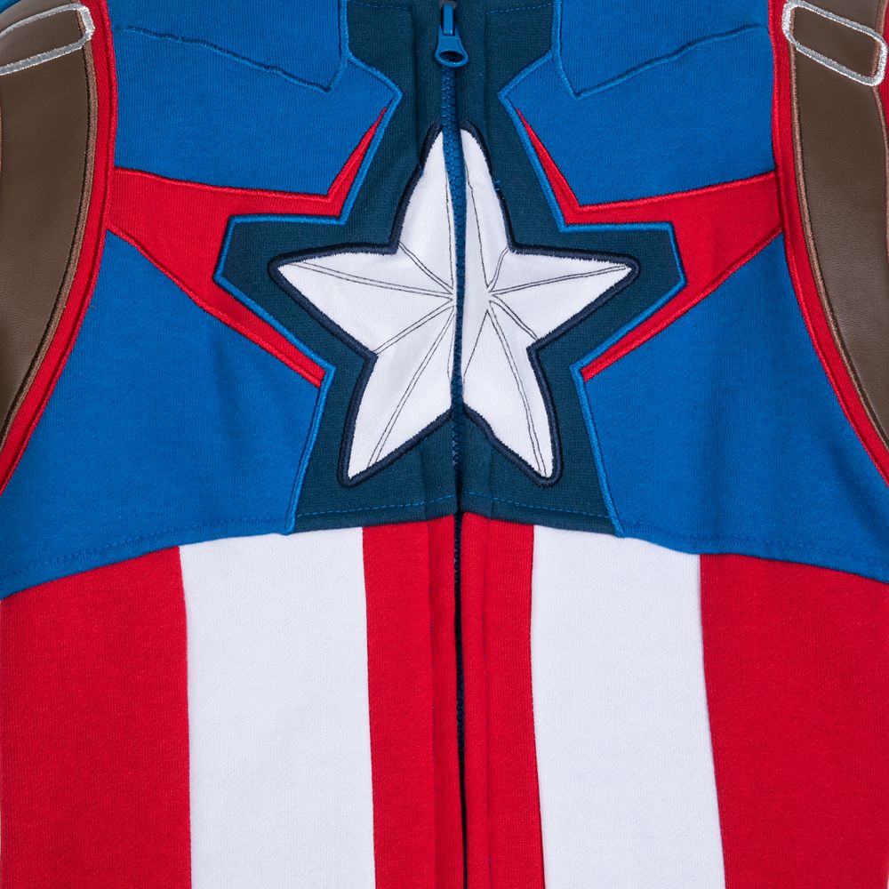 Captain America Zip Hoodie for Boys