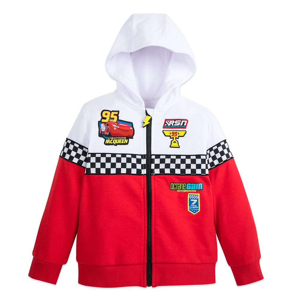 Lightning mcqueen zip up hot sale hoodie