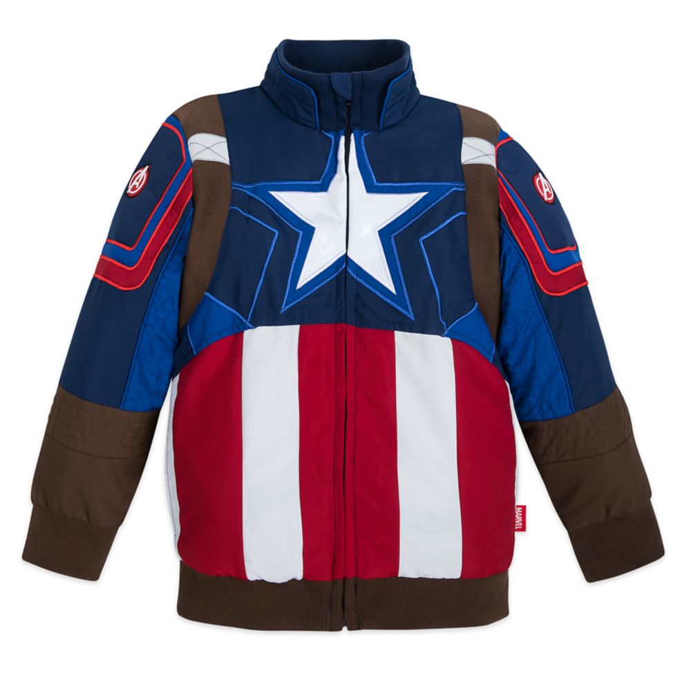 NWT Size 12 Months Toddler Boys Marvel Comics Captain American Zipper Jacket 