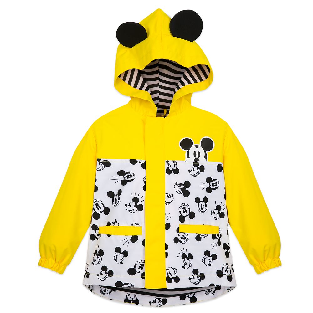 Mickey Mouse Packable Rain Jacket and Attached Carry Bag for Kids