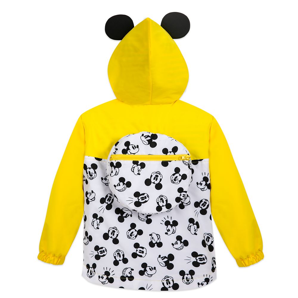 Mickey Mouse Packable Rain Jacket and Attached Carry Bag for Kids