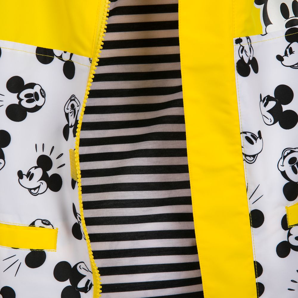 Mickey Mouse Packable Rain Jacket and Attached Carry Bag for Kids