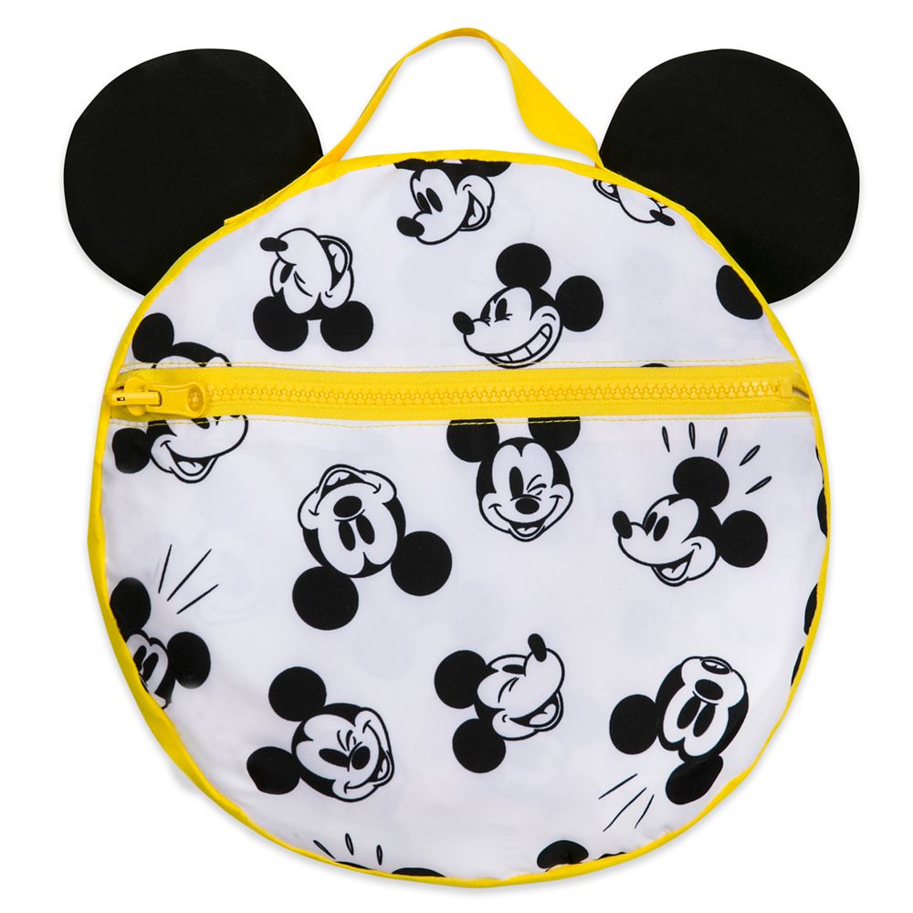 Mickey Mouse Packable Rain Jacket and Attached Carry Bag for Kids