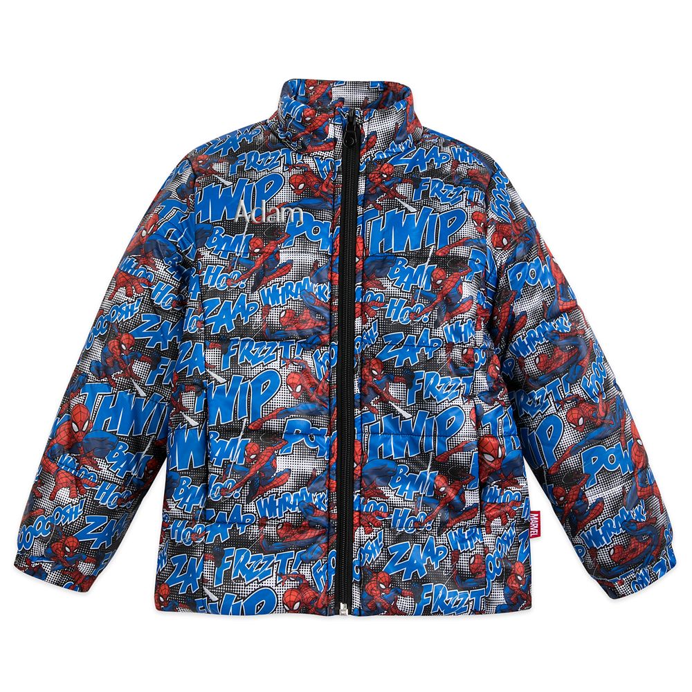 Spider-Man Lightweight Puffy Jacket for Kids – Personalized