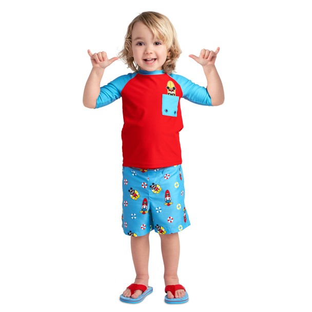 Mickey Mouse and Donald Duck Swim Trunks for Boys