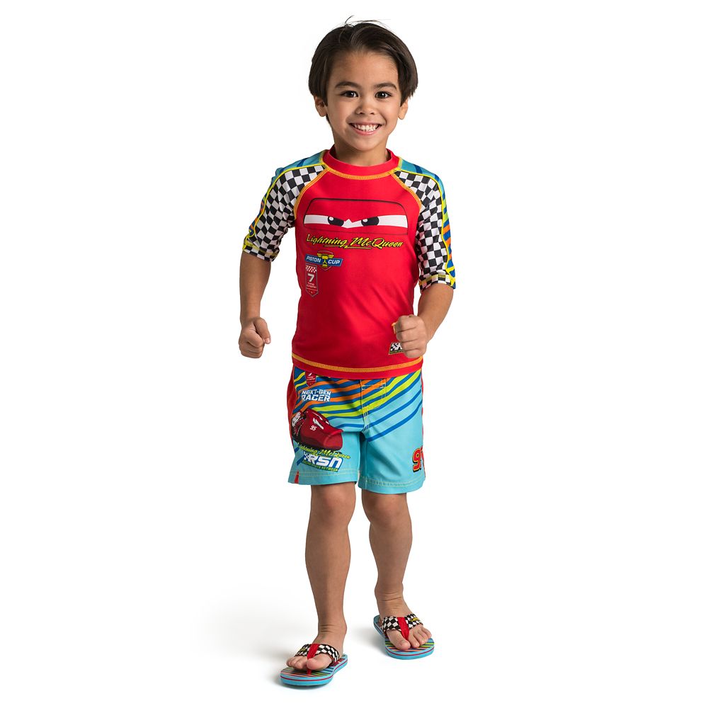 lightning mcqueen swim shirt