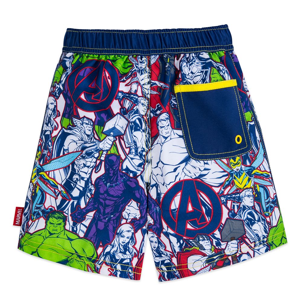 Disney Store Marvel The Avengers Swim Trunks Shorts Boy Size 5/6